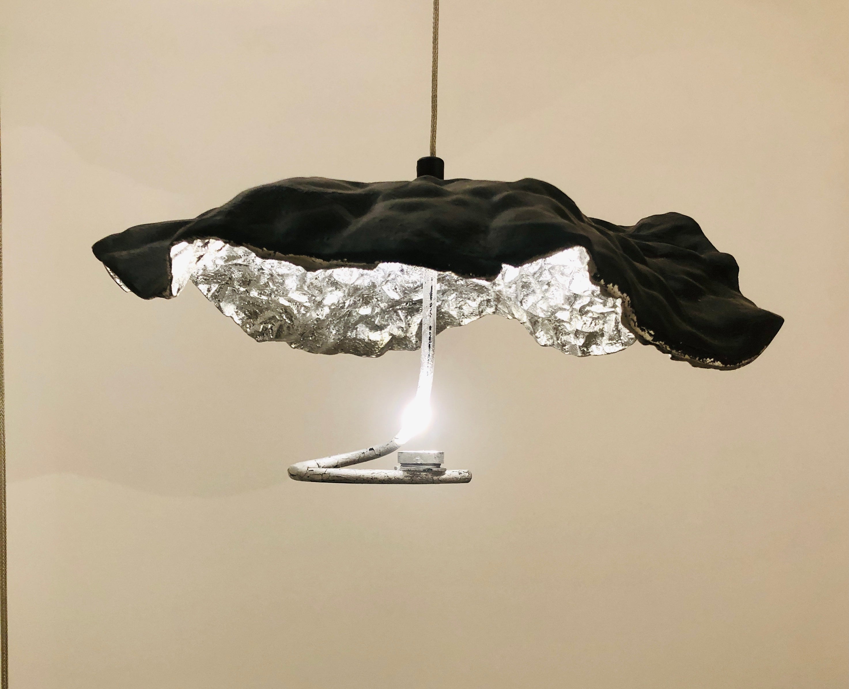 Gold Leaf Single Pendant Light | Ivanka Lumiere