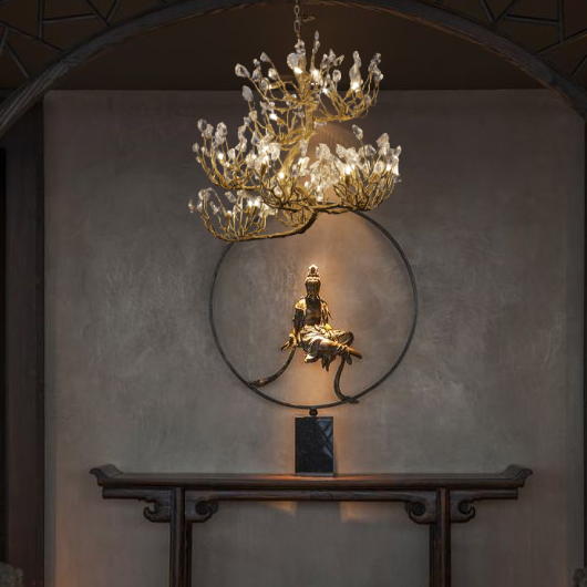 Crystal Encrusted Chandelier | Ivanka Lumiere
