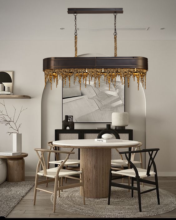 Linear Melting Chandelier | Ivanka Lumiere