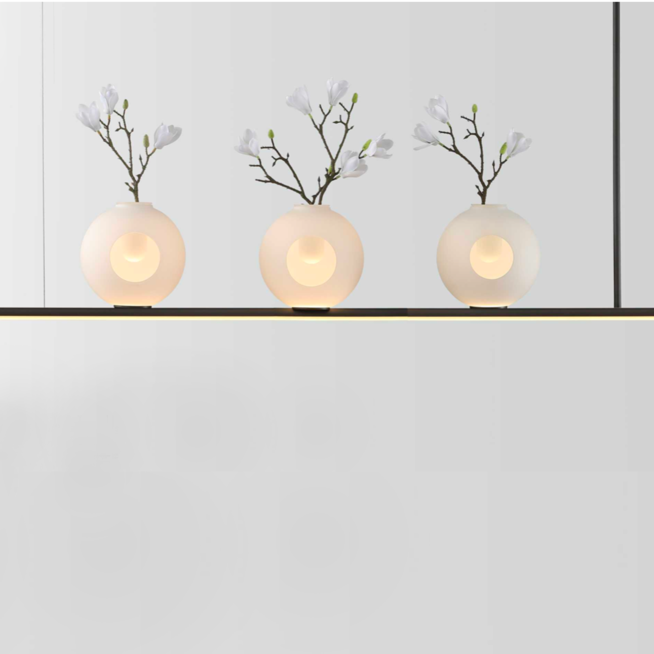 Glowing  Vase Triplets Pendant | Ivanka Lumiere