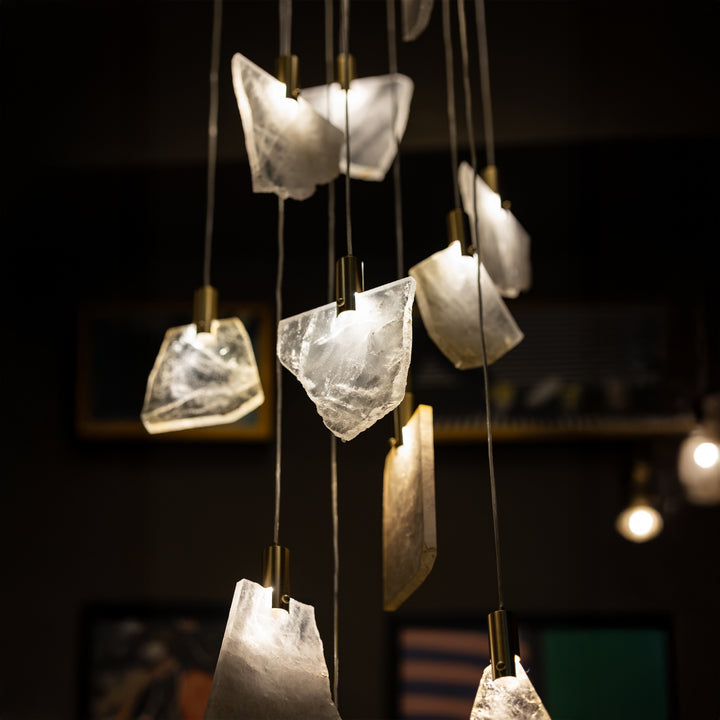 Glacial Grandeur Double Height Chandelier | Ivanka Lumiere