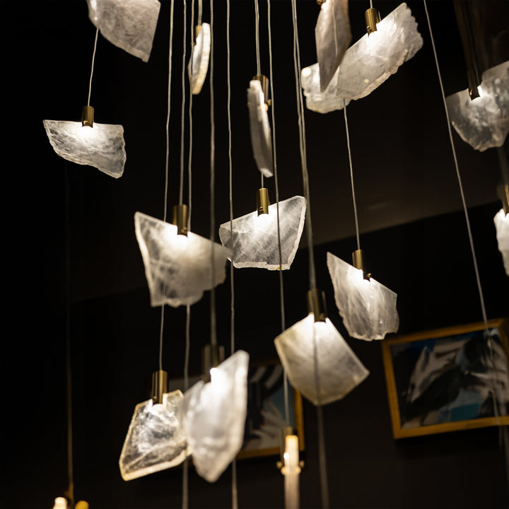 Glacial Grandeur Double Height Chandelier | Ivanka Lumiere