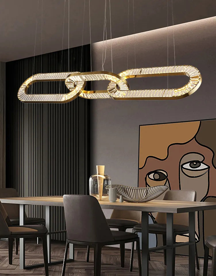 Linked Rings Chandelier | Ivanka Lumiere