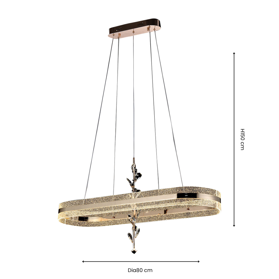 Venetian Linea Flora Chandelier | Ivanka Lumiere