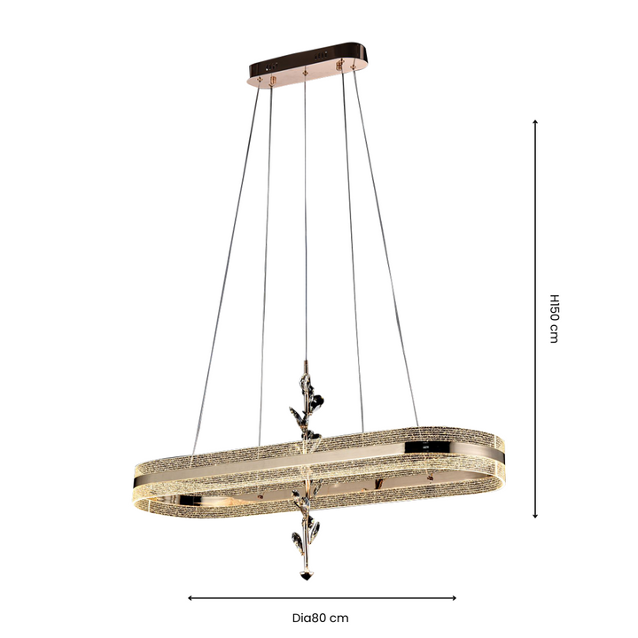 Venetian Linea Flora Chandelier | Ivanka Lumiere