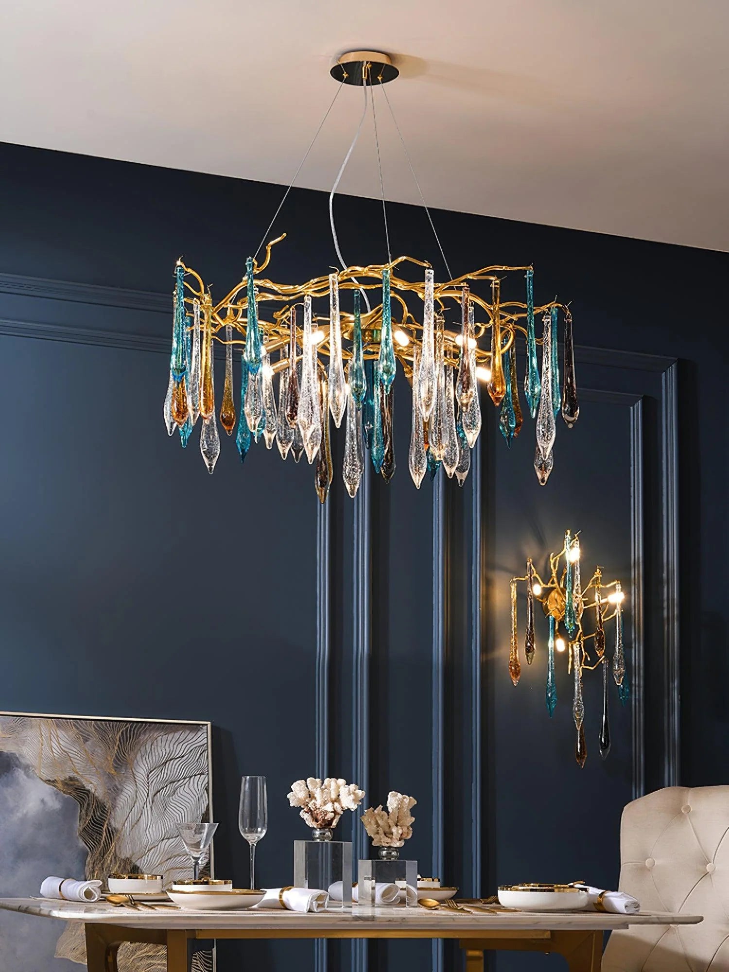 Aqua Branch Chandelier | Ivanka Lumiere