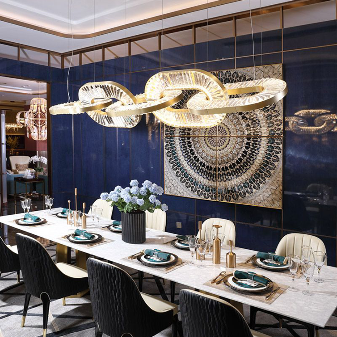 Linked Rings Grand Chandelier | Ivanka Lumiere