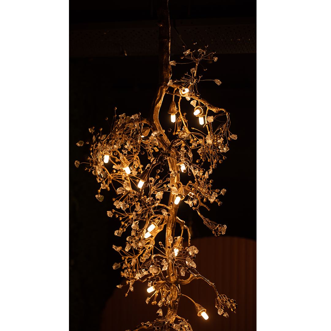 Brass Double Height Chandelier | Ivanka Lumiere