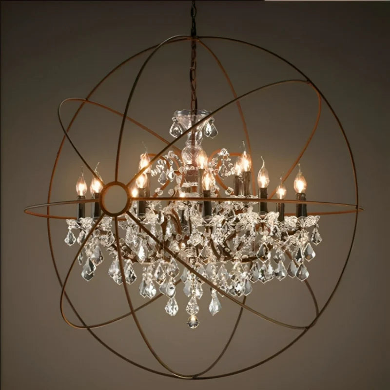 Decorative Round Crystal Chandelier | Ivanka Lumiere