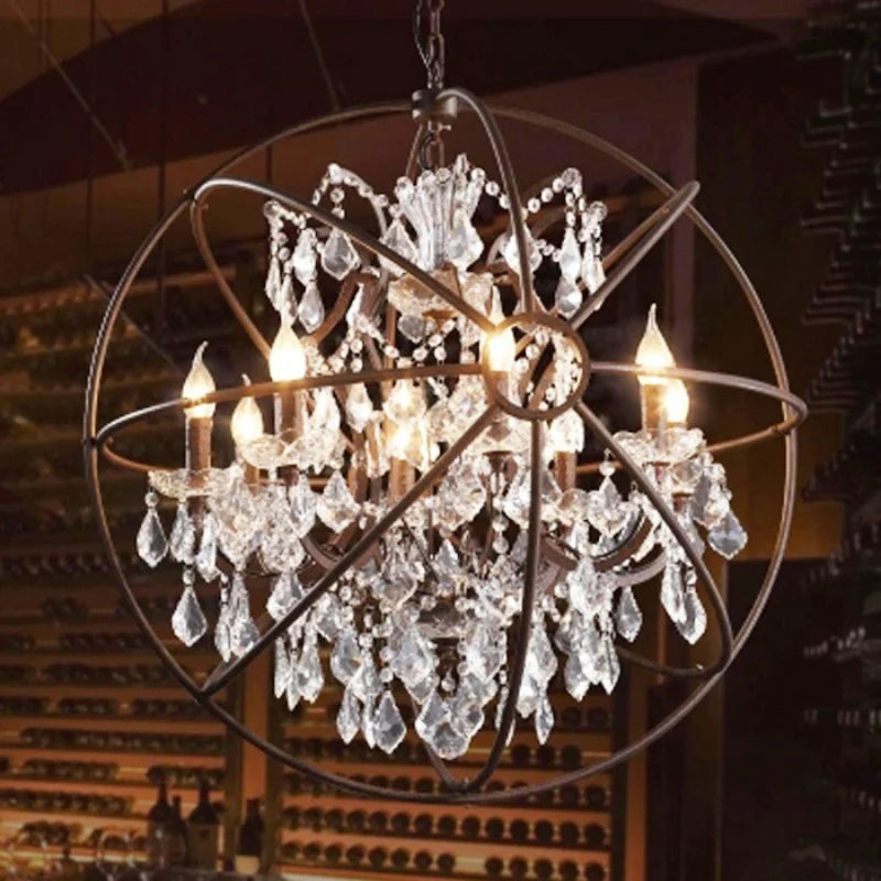 Decorative Round Crystal Chandelier | Ivanka Lumiere