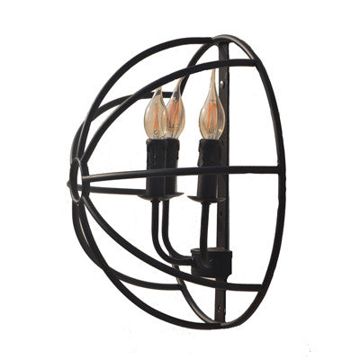 Three Flamed Rustic Wall Scone - Ivanka lumiere
 - 2