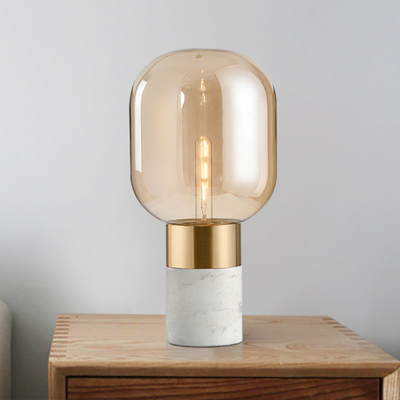 Blown Amber Glass Table Light | Ivanka Lumiere