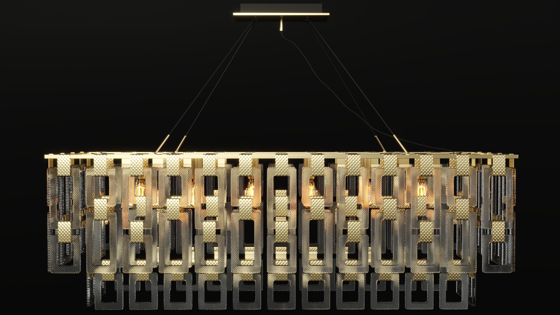 Lightman  Chandelier Linear | Ivanka Lumiere