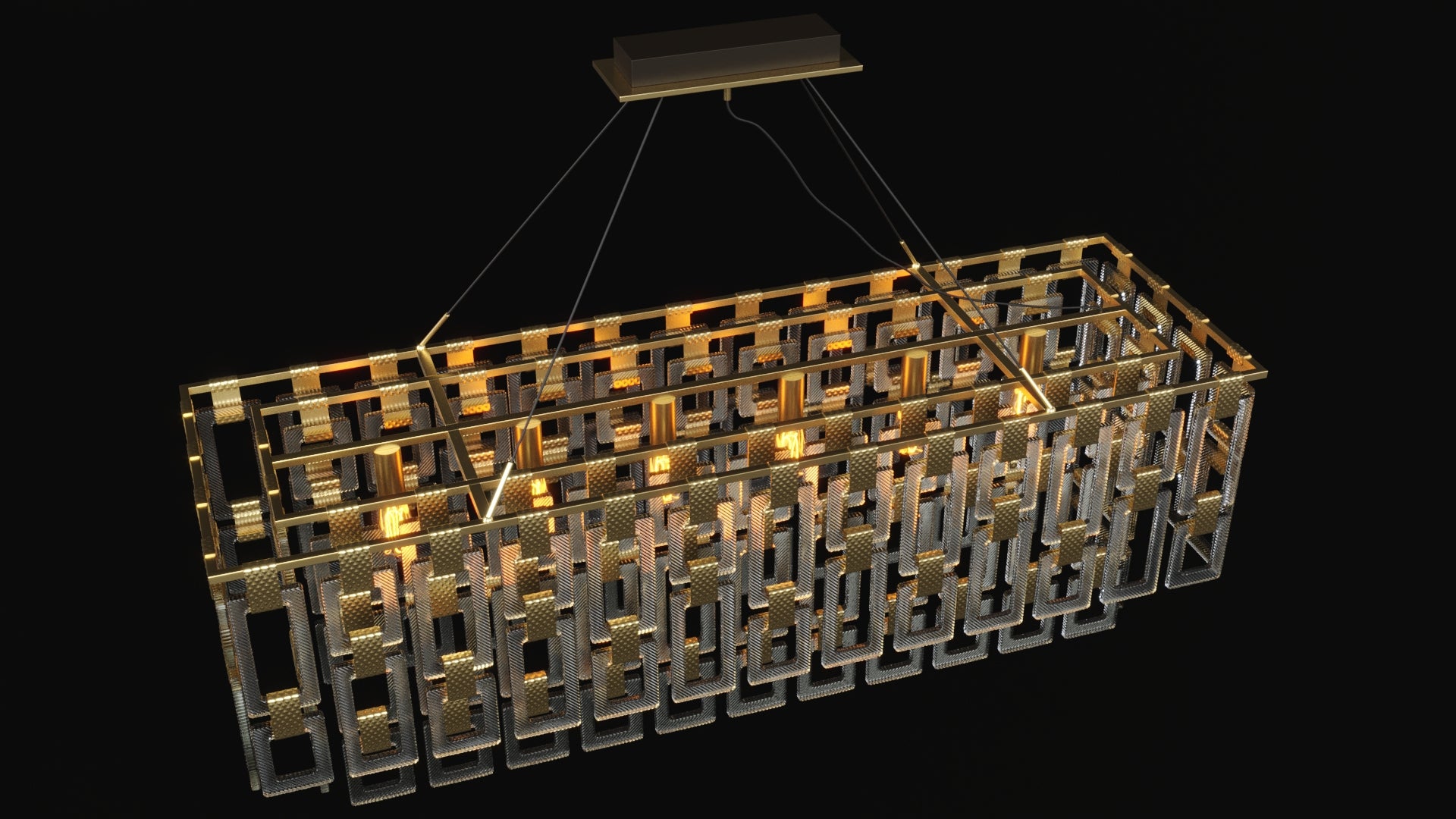 Lightman  Chandelier Linear | Ivanka Lumiere