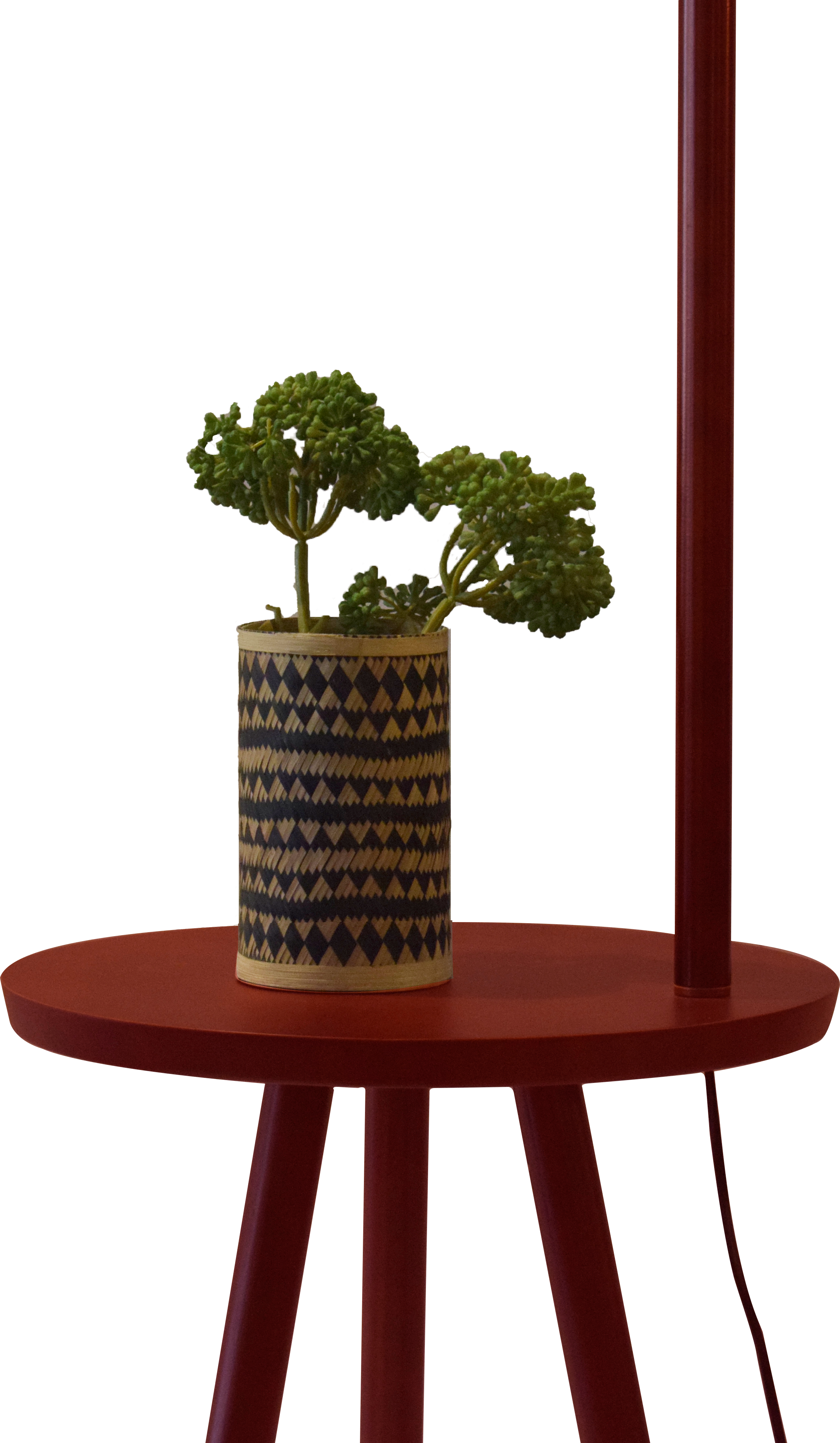 Oak Wooden Tray Floor lamp