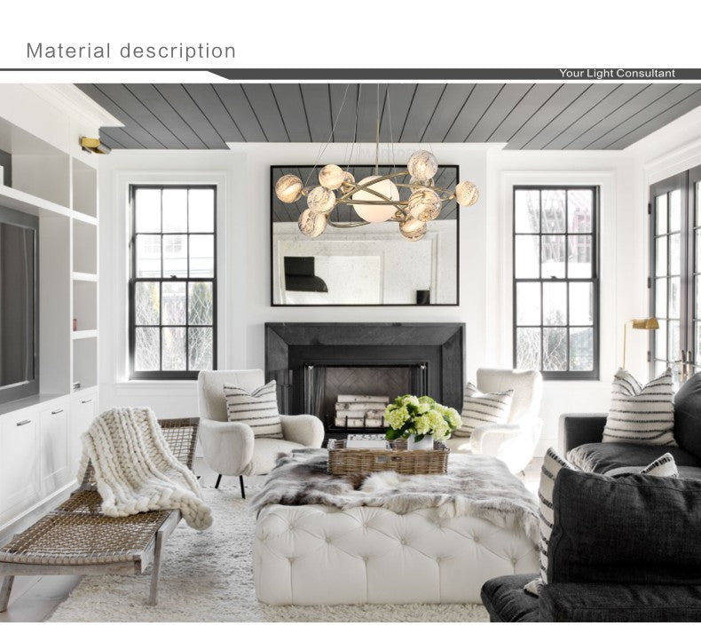 Creative and Luxurious Planetary Orbit Chandelier 13 Head