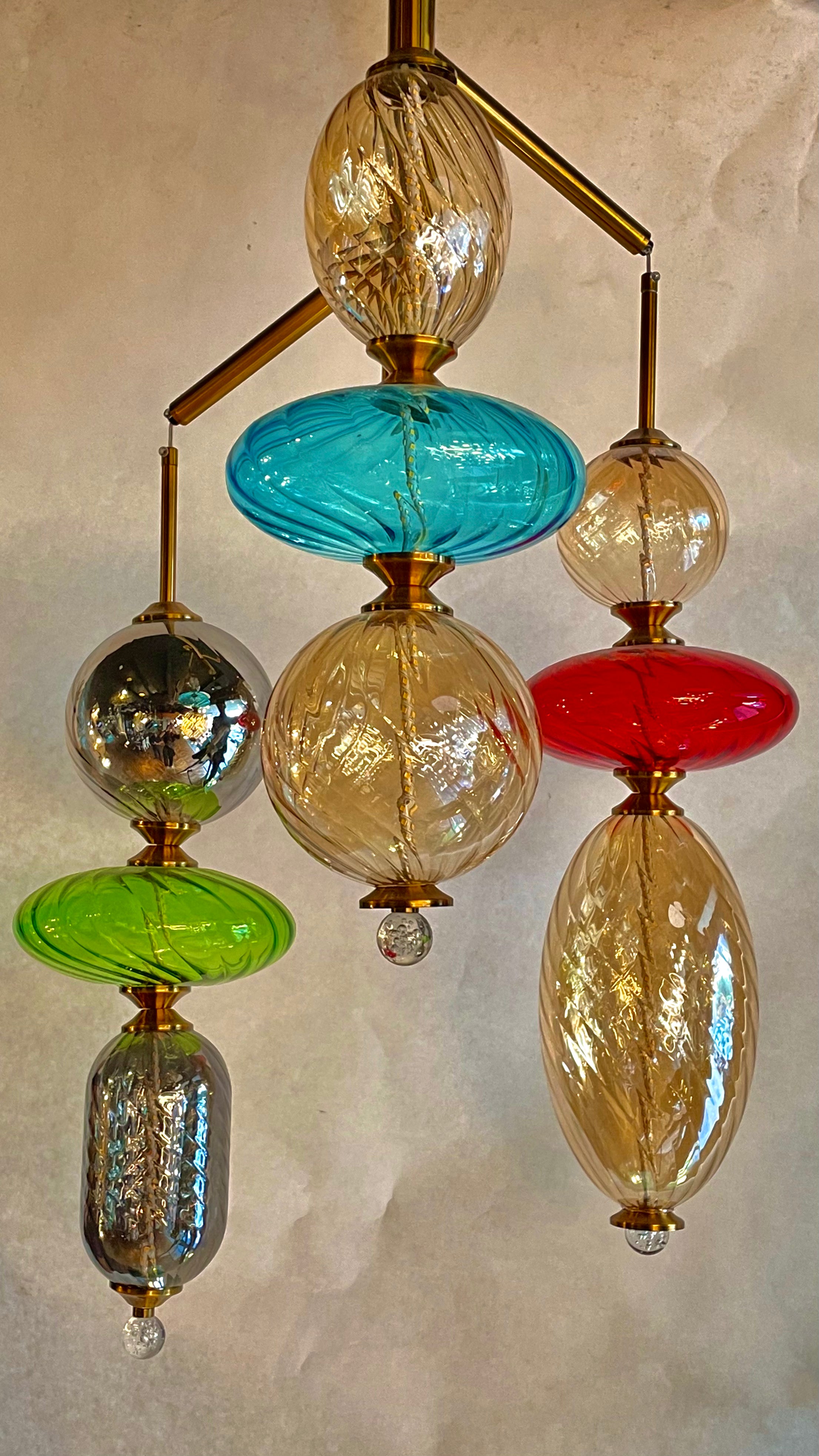 MOROCCAN MAGHREB GLASS MARVEL PENDANT LIGHT | Ivanka Lumiere