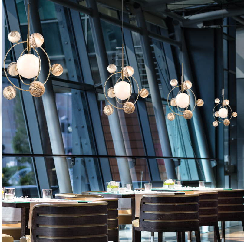 Creative and Luxurious Planetary Orbit Chandelier 13 Head