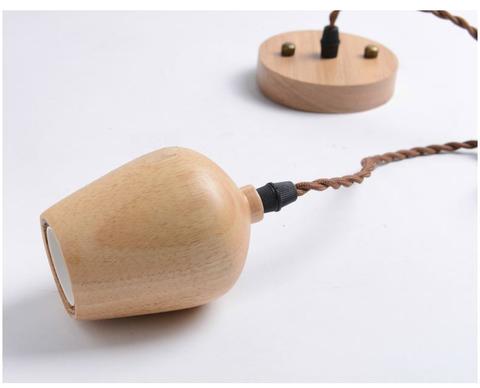 Natural Wood Lamp Holder