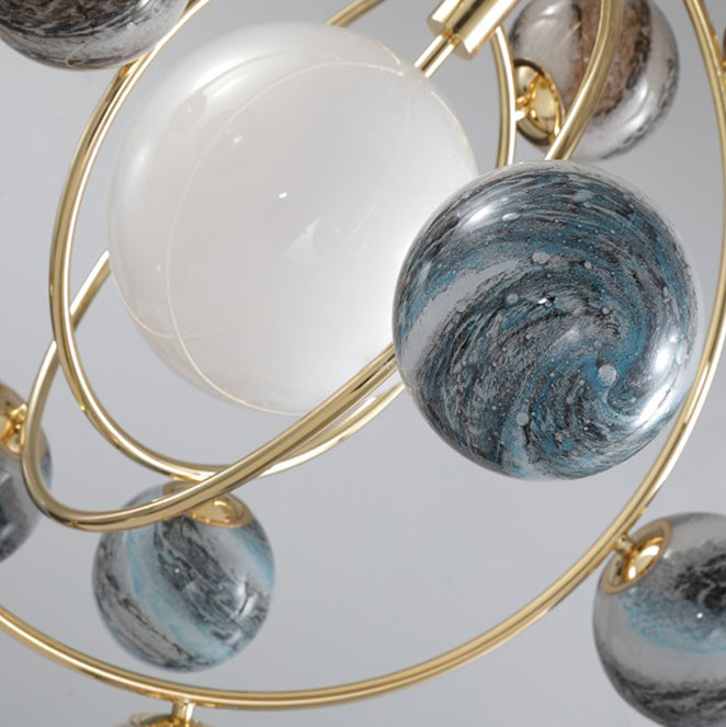 Creative and Luxurious Planetary Orbit Chandelier 13 Head