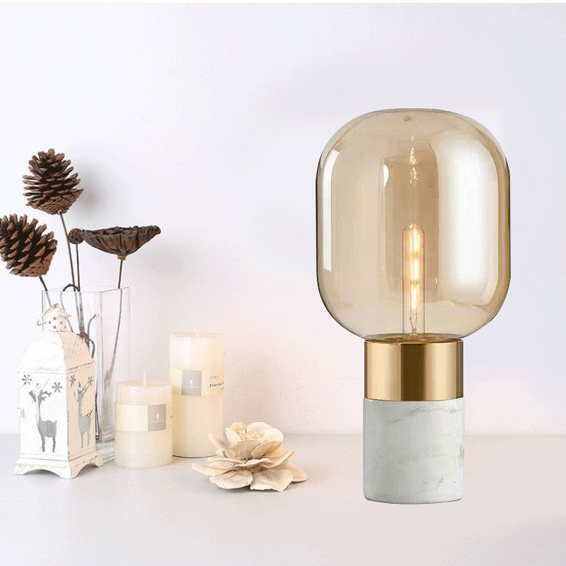 Blown Amber Glass Table Light | Ivanka Lumiere