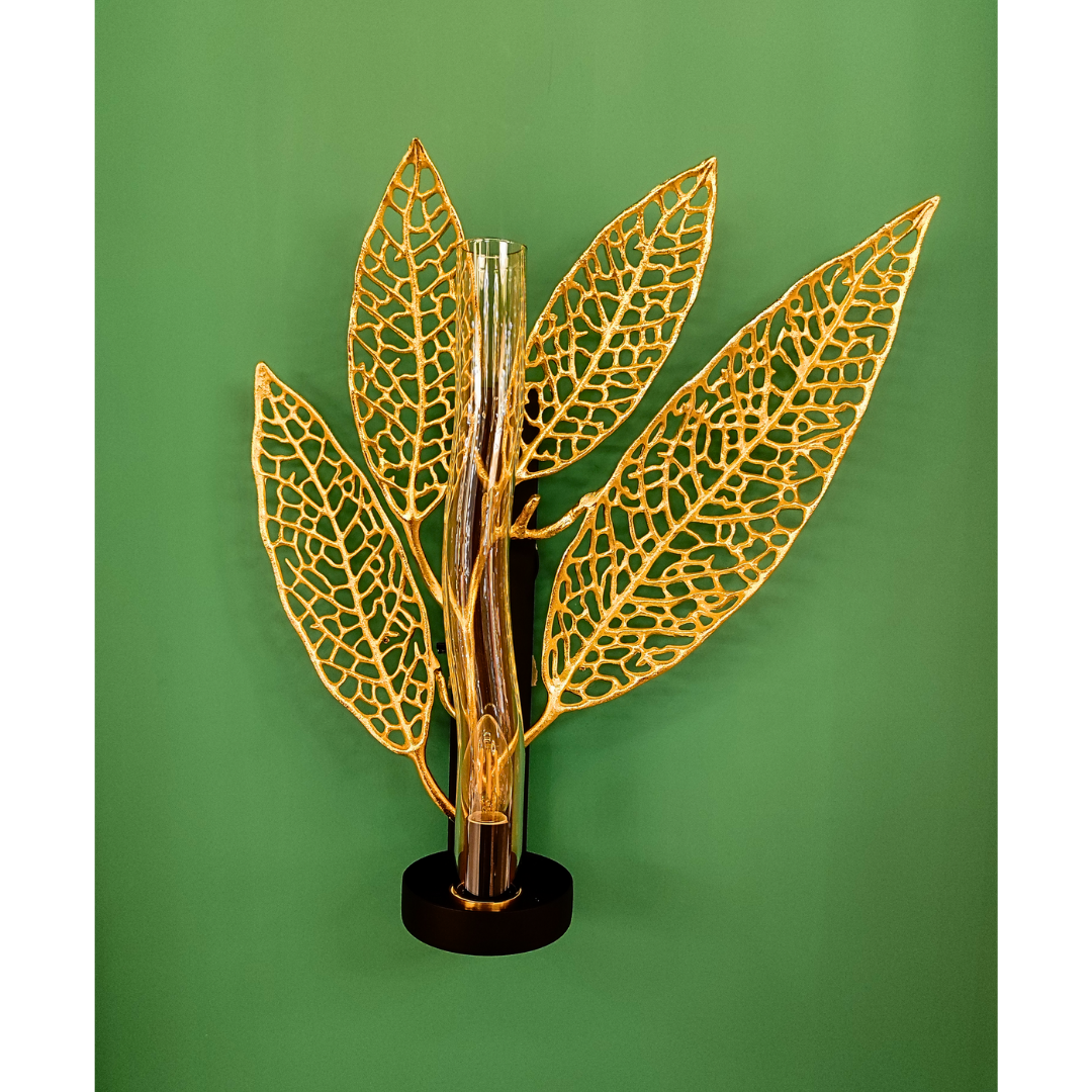 Golden Leaf Wall Lamp| Ivanka Lumiere