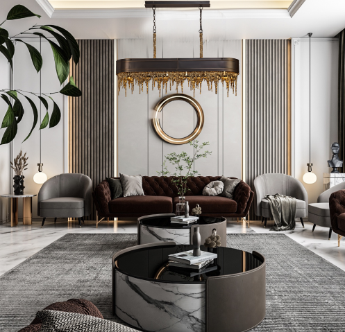 Linear Melting Chandelier | Ivanka Lumiere
