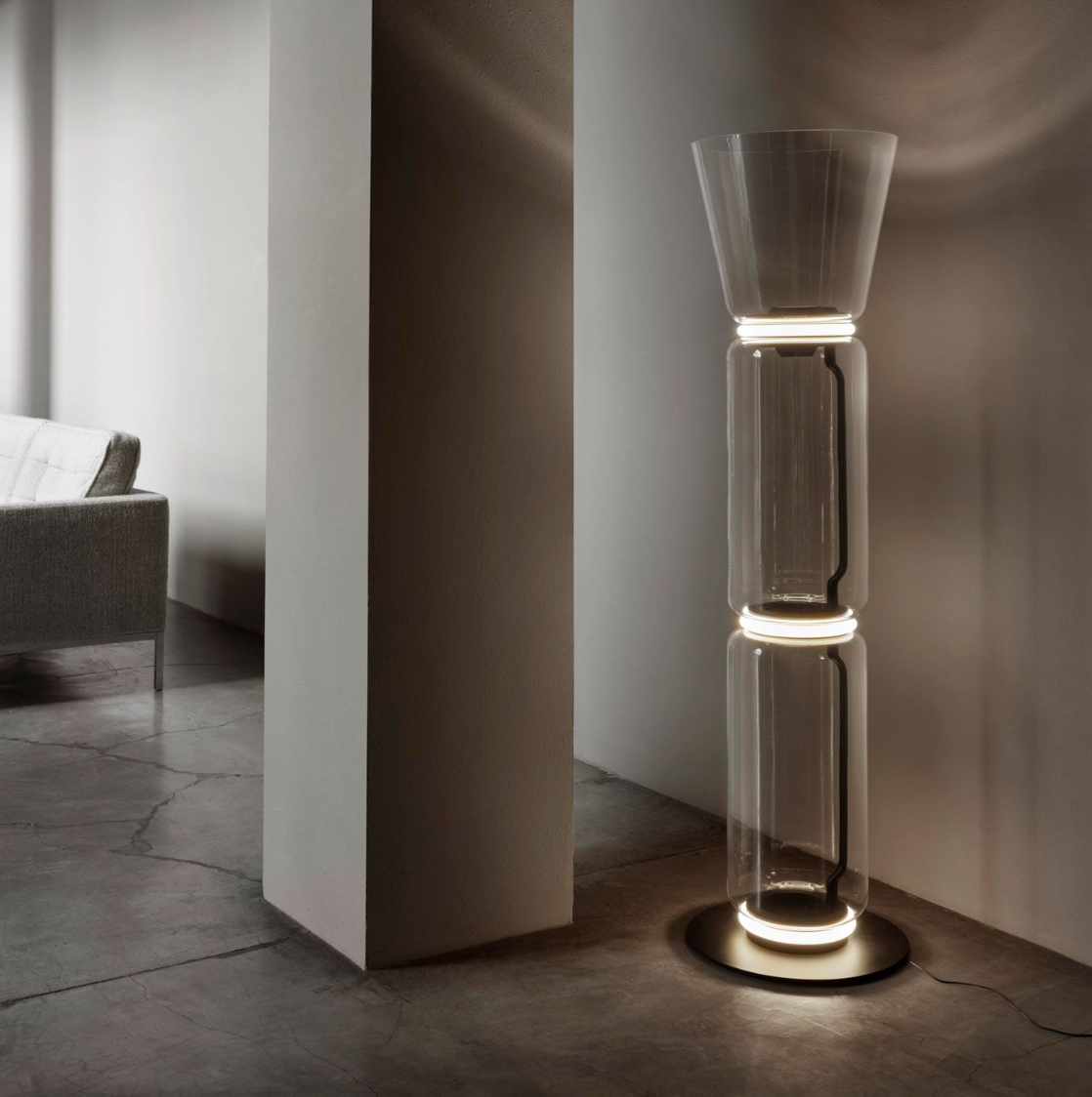 Night Owl High Cone Floor Light| Ivanka Lumiere
