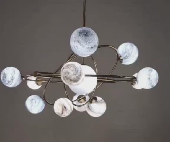 Creative and Luxurious Planetary Orbit Chandelier 13 Head