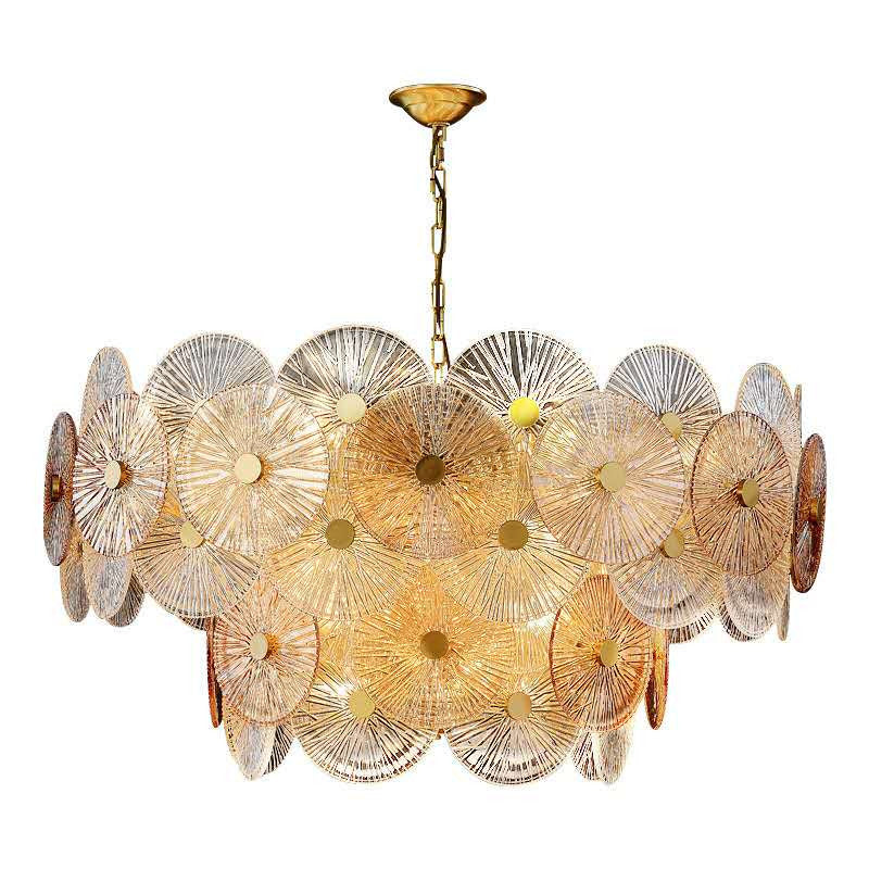 CASABLANCA O DISK 2 TIER CHANDELIER | Ivanka Lumiere
