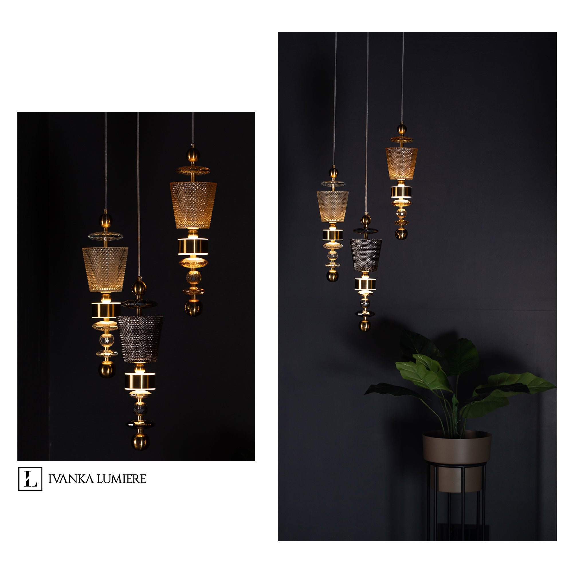 VENICE ON THE WALL| Double Height Chandelier