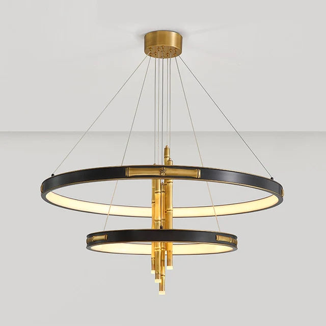 Two-Tier Rounded Metal Chandelier | Ivanka Lumiere