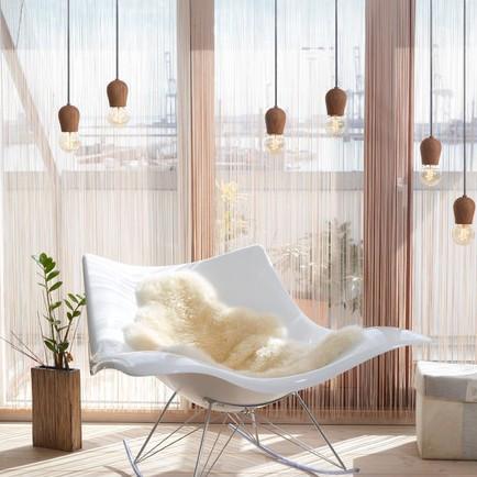 Natural Wood Lamp Holder